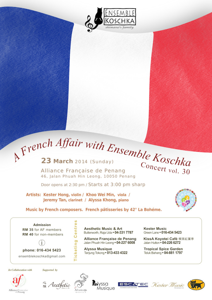 Ensemble Koschka Concert vol. 30: A French Affair with Ensemble Koschka